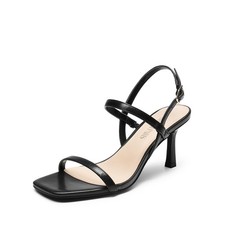 DREAM PAIRS Womens Slingback Heels Square Open Toe Strappy Sandals Ankle Stra...