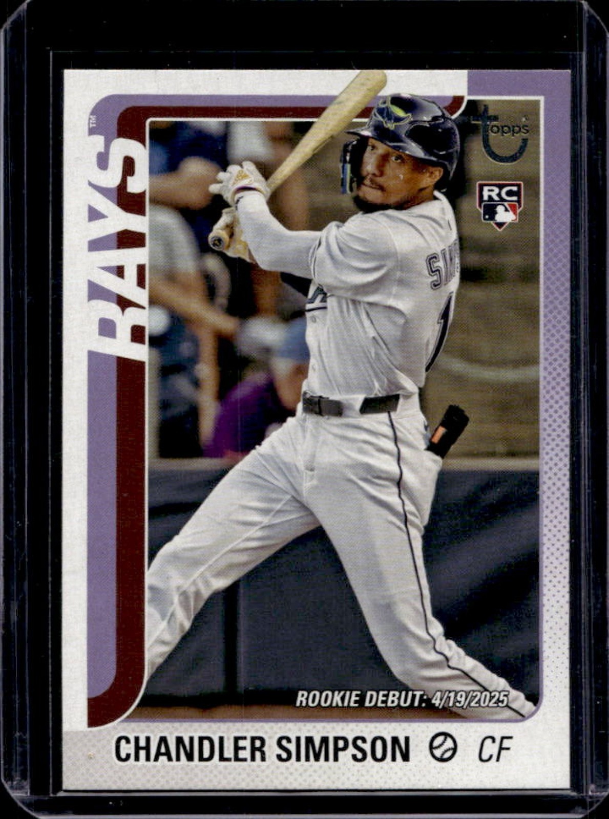2025 Topps Update Chandler Simpson RC Vintage Stock Rookie Debut #5/99 Rays
