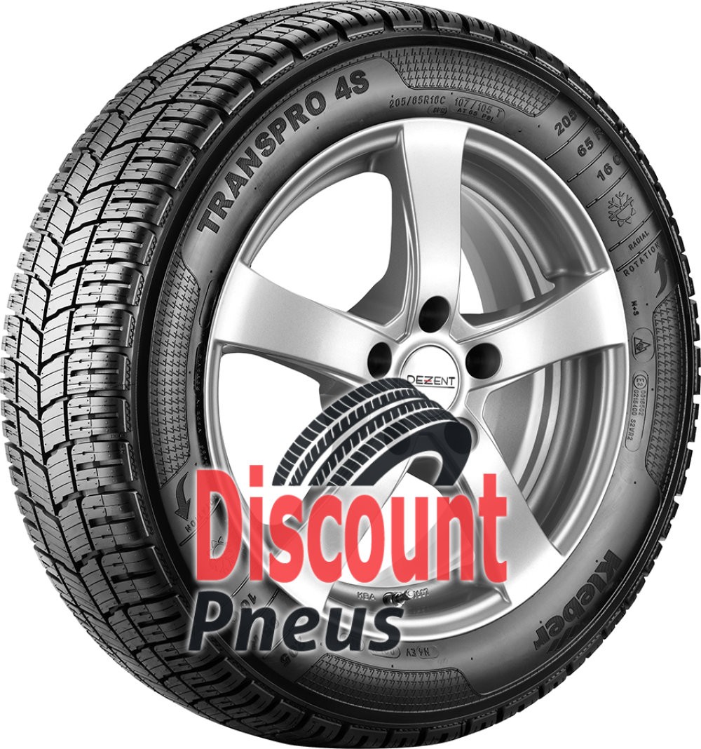 Pneu 205/65 R15C 102/100T Kleber Transpro 4S fourgonnette tout temps robust