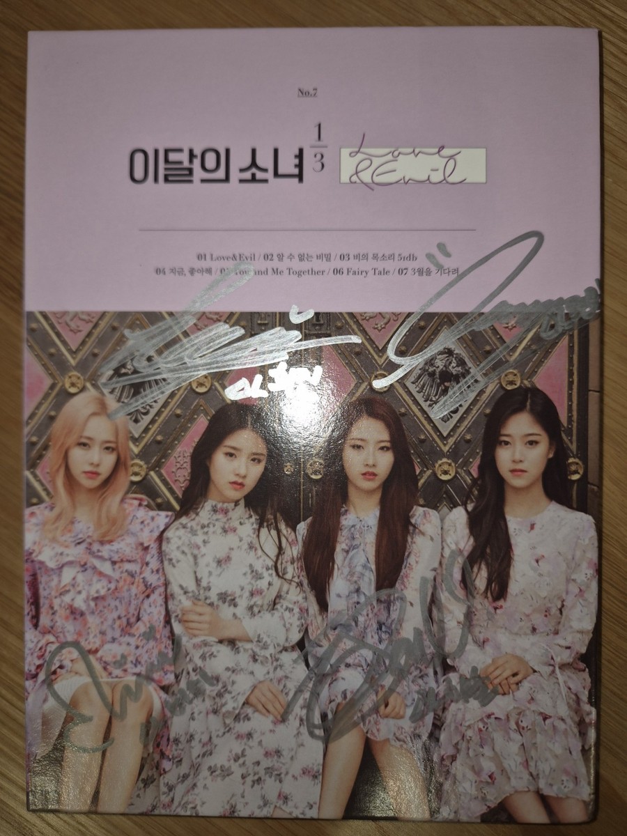 LOONA 1/3 [Love & Evil] All Member Autographed Signed Album