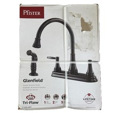 Pfister Glenfield Kitchen Faucet with Side Sprayer. Model F-036-4GFY NEW