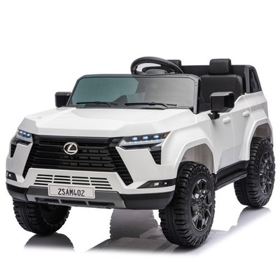 Kids Ride-On Car with Remote Control, Bluetooth, Lights, 2 Seater Ages 3-6