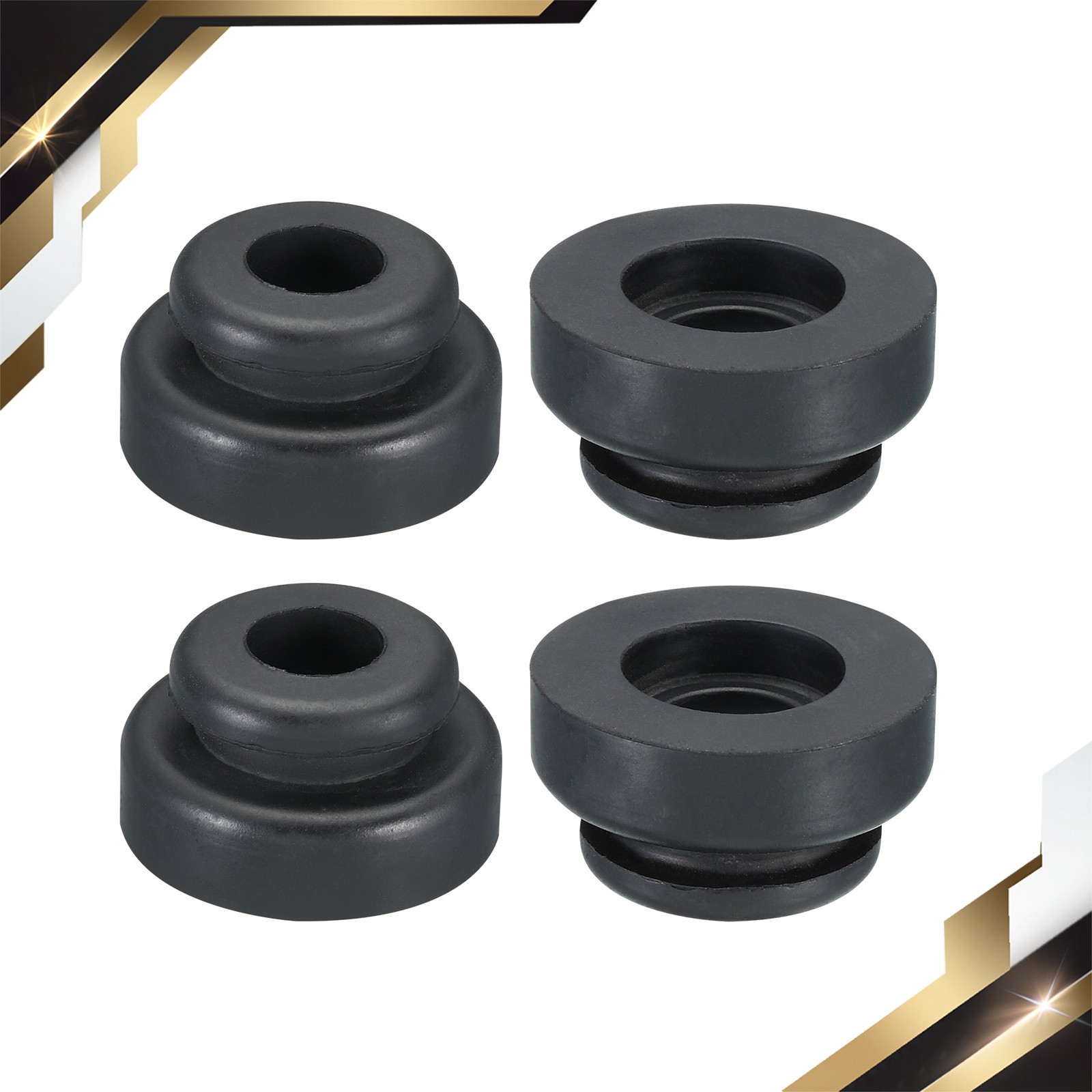 Rubber Mounting Feet Mount Anti Vibration Black