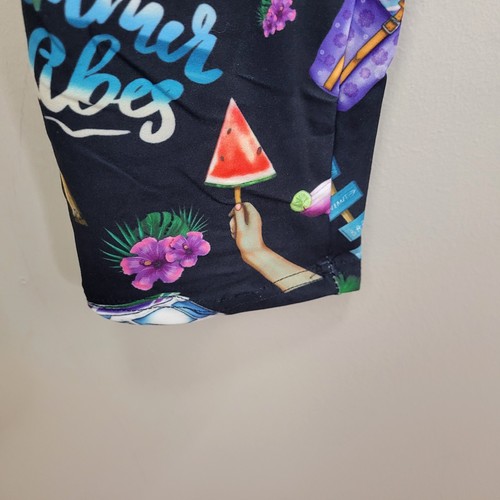 Dren Designs Summer Vibes Polyester and Spandex Leggings Extended Plus Size - Picture 3 of 6