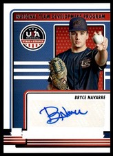 2023 Panini Stars & Stripes USA Team Bryce Navarre Autograph