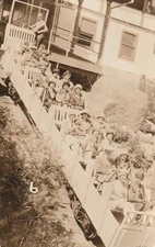 Mt. Manitou Scenic Incline Trip Real Photo Postcard 1928