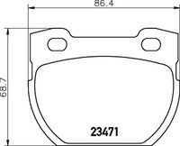 Bremsbelagsatz Scheibenbremse Hella Pagid 8DB 355 010-921 FüR Defender Landrover