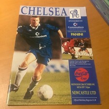 Chelsea v Newcastle United League Cup 28th October 1992