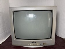 SANYO DS13204 CRT TV 13" RETRO GAMING COLOR TV - TESTED-WORKS- NO REMOTE -