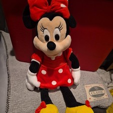 Disney Minnie Mouse Scentsy Buddy Plush Red Polka Dot Dress with Clip