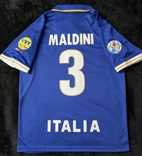 Maldini #3 1996 Italy Home Jersey Medium Soccer Football Retro M