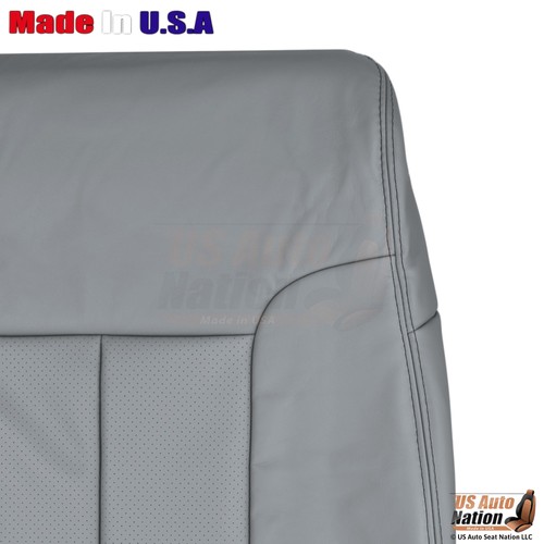 2011-2014 Fits Ford F150 Lariat Leatherette Perf Front Driver Top Cover Gray - Picture 2 of 4