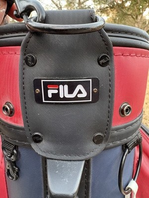 Vintage International golf Bag Fila golf Made In Italy Blue/ Red