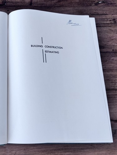Building Construction Estimating book by Alonzo Wass HC 1963 1st Edition - Picture 8 of 17