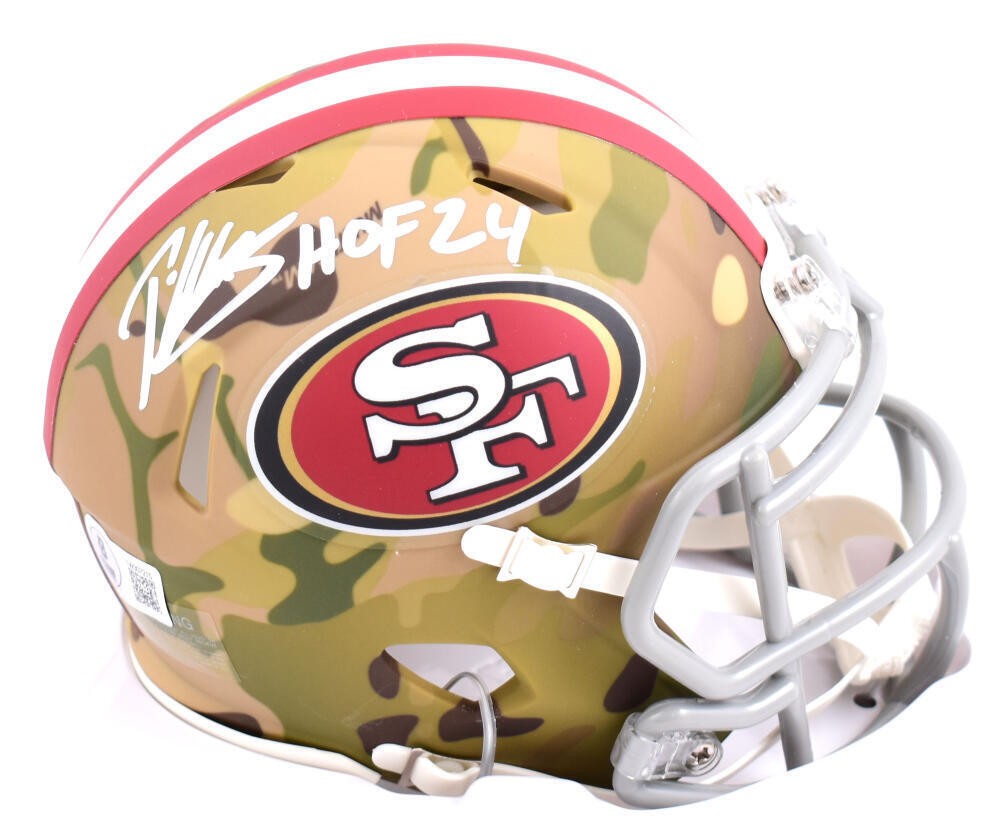 Patrick Willis Autographed Signed San Francisco 49ers 49ers Camo Mini Helmet w/HOF - Beckett W Hologram 