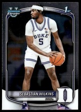 2025 Bowman Chrome Prospects Sebastian Wilkins 1st Bowman #BCP-99 Duke