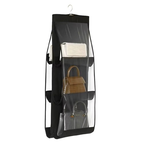 1Pcs Waterproof Hanging Handbag Organizer Clear Sundry Bag For Wardrobe Closet - Picture 3 of 12