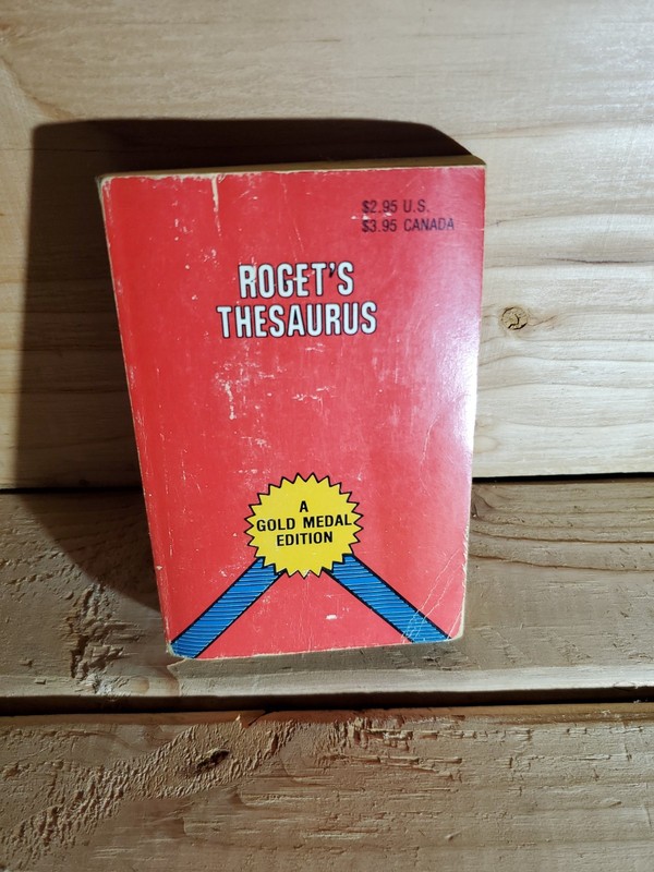 Rogets Thesaurus  A Gold Medal edition 1988 paperback 