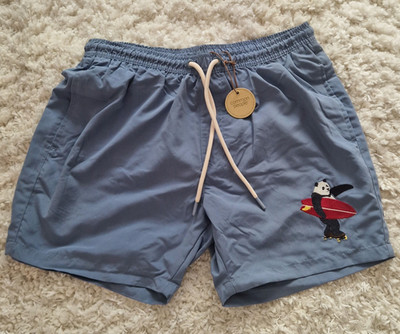 Common People   Badeshorts Blau Gr. M Panda   M   Brand Neu mit Etiket