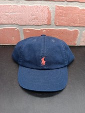 Polo Ralph Lauren Layette Hat Embroidered Red Logo Hat 0-3 Months