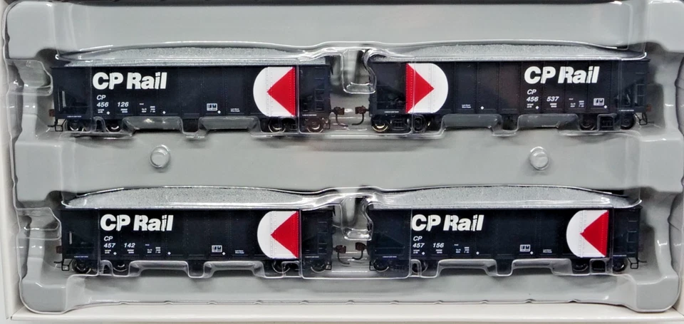 Athearn 76420 HO RTR Canadian Pacific CP Rail 40' Ballast Hopper 4 Car Set - Image 2 of 4