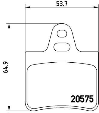 Brembo P 61 062 Bremsbelagsatz, Scheibenbremse FüR CitroËN-image