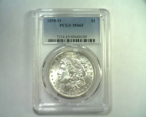 1898-O MORGAN SILVER DOLLAR PCGS MS65 NICE ORIGINAL COIN PREMIUM QUALITY PQ