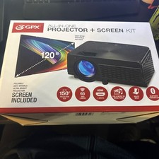 GPX 800 x 480 Mini Projector with 2500 Lumens, Bluetooth with 120 in. Projection