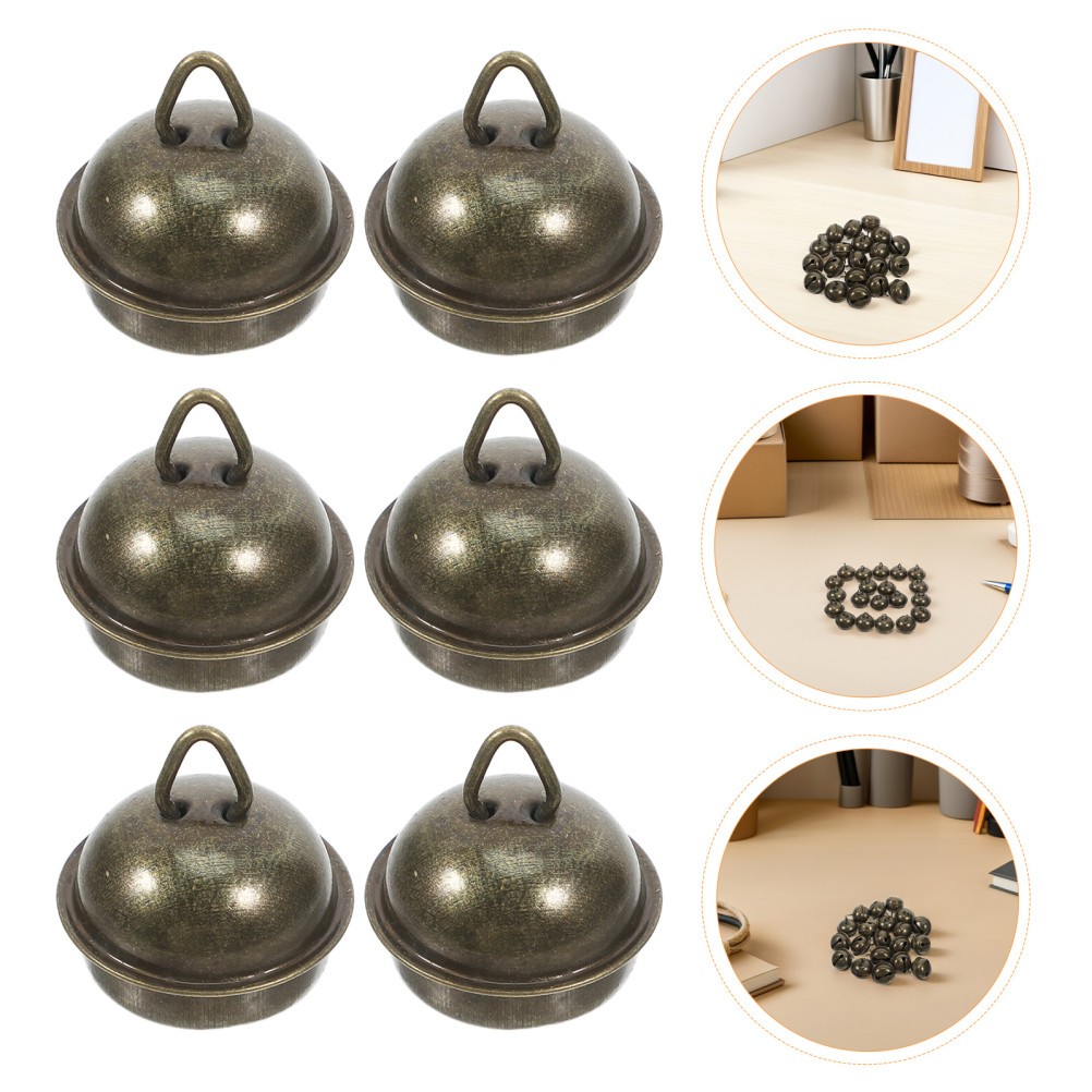 50 Pcs Hanging Christmas Bells Decoration Tree Ornaments for Crafts