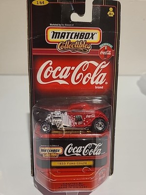 1999 Matchbox 1:64 Die-cast Metal - Coca-Cola 1933 Ford Coupe