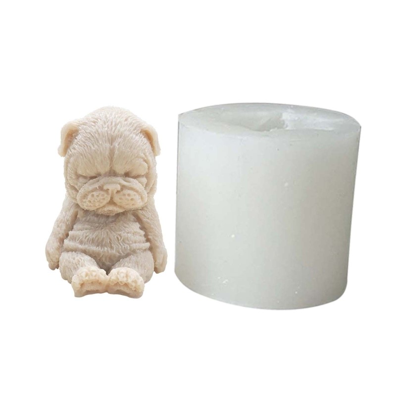 Shar Pei Dog 3D Silicone Mold for Soap Candle and Resin Crafts