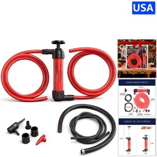 Efficient Plastic Siphon Pump for Quick Gas & Liquid Transfers - 9 x 2 in