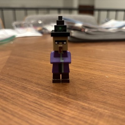 LEGO Minecraft Witch Hut - Fixed Printed Hat Minifigure - min046 21133 READ DESC