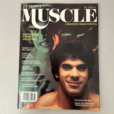 Joe Weider s Muscle Magazine July 1979 Incredible Hulk Lou Ferrigno