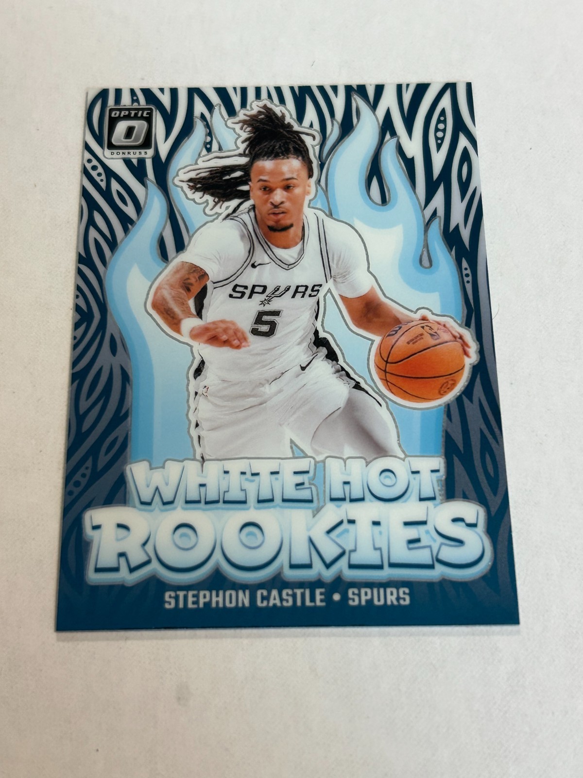 2024-25 DONRUSS OPTIC STEPHON CASTLE WHITE HOT ROOKIES #6 SPURS TN2