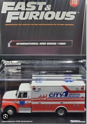 INTERNATIONAL 4700 SERIES (1989) FAST & FURIOUS AMBULANCE, ALTAYA, 1:43 DIECAST