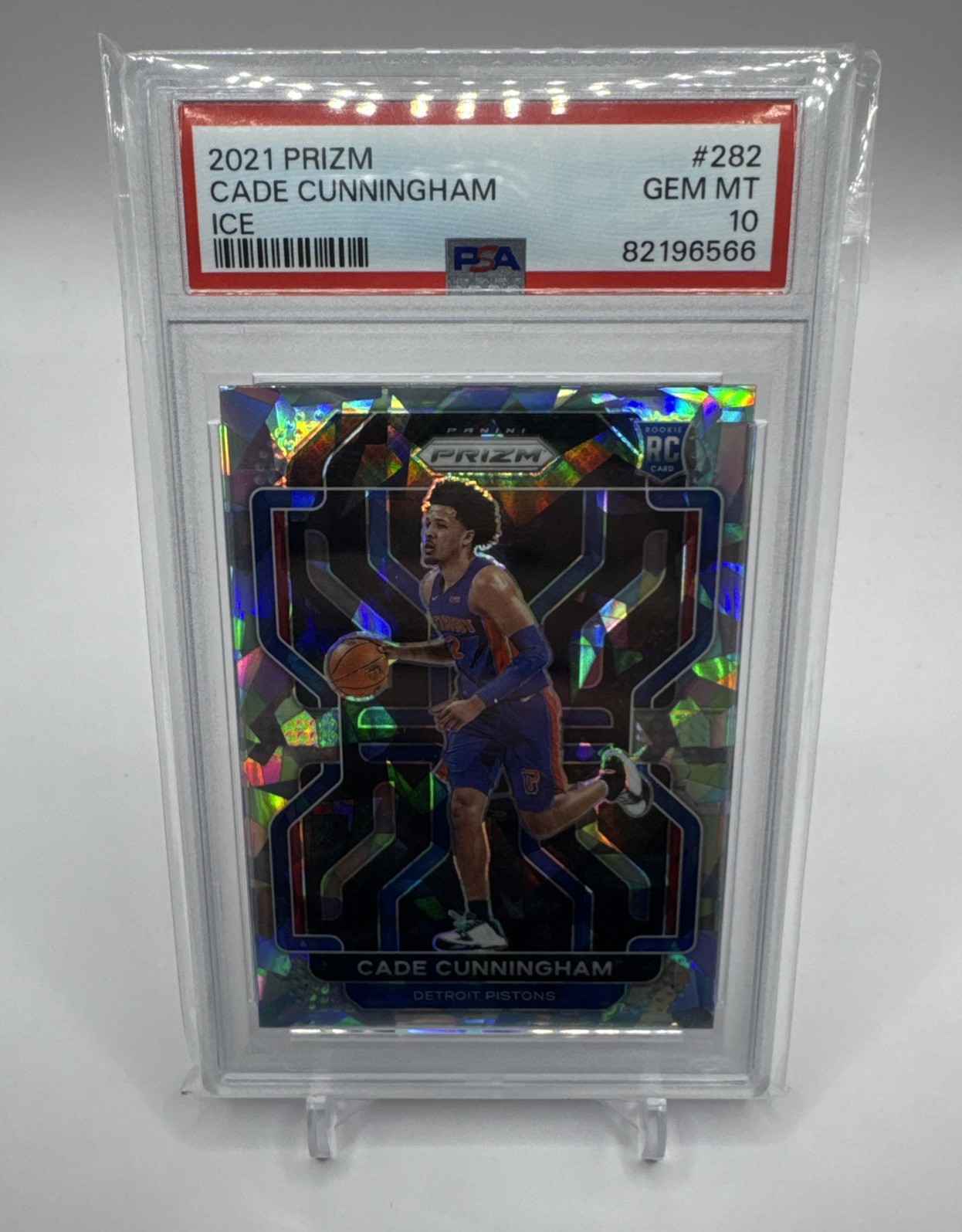 2021-22 Panini Prizm Cade Cunningham Ice Rookie #282 PSA 10 Gem Mint RC PISTONS