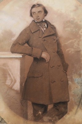 Elegantes XIX. Jahrhundert A. De Sylva 1849 37 X 29 Cm