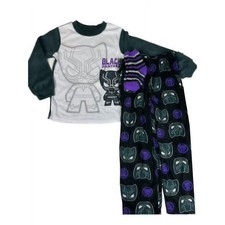 Marvel Black Panther Boy's Fleece Pajama and Socks Set, Size X-Small 4/5