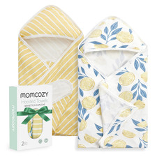 Momcozy Baby Towel Hooded - Ultra Soft Absorbent Large Bath Towel Set For