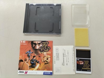 ASMIK SHINOBI PC Engine Game with Case, Manual & Postcard, Used
