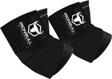 Elbow Wraps for Weightlifting 1 Pair - 50" Elastic One Size, Black