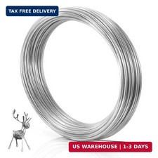 9 Gauge 3mm Bendable Aluminum Wire, 32.8 Feet 10m Metal Craft Wire for Sculpti