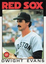 1986 Topps - Dwight Evans  Red Sox. #60