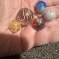 Vintage Marble Lot Veins Cats Eye All Sizes