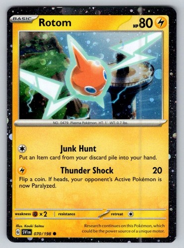 ROTOM 2023 Pokemon Scarlet & Violet - Promos #070/198 Cosmos Holo Exclusive