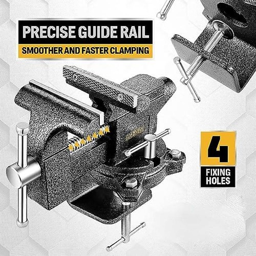 4.5" Bench Vise Clamp Vice 270° Rotation Heavy Duty Multi-Purpose Vice New - Picture 5 of 7