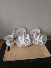 Mismatched 16 Piece Tea Set Royal Albert 'Lavender Rose' &  Paragon 'Fragrance'