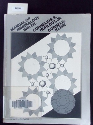 Manual of mineralogy. Dana, James Dwight: