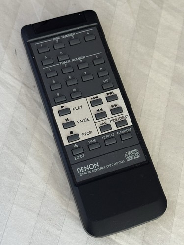 GENUINE DENON RC-206 6 DISC CD CHANGER REMOTE - DCM-444 DCM-555